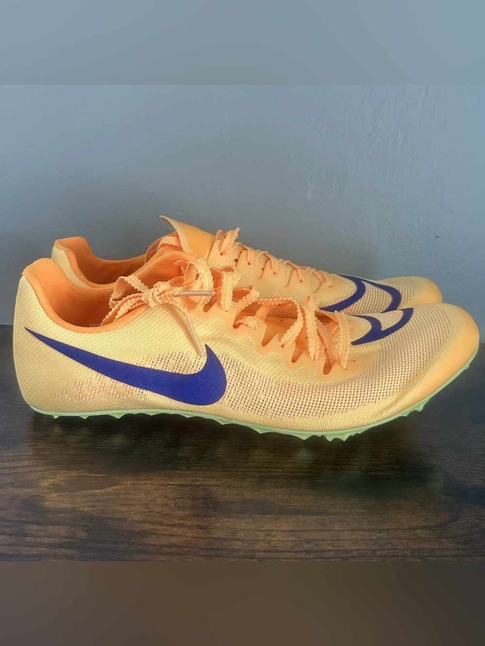 Nike JA Fly 4 Track & Field Spikes Cleats Citron Pulse Mens Size 8 DR2741-800